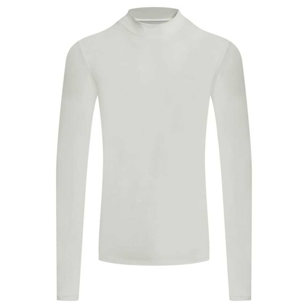 Craghoppers Mens Mock Neck Long-Sleeved Golf Top / White